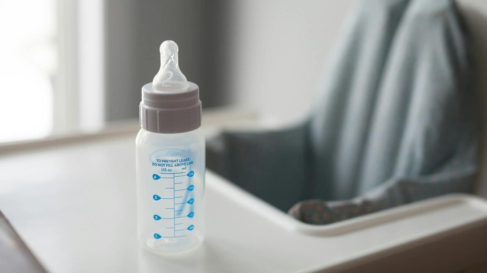 Feeding Bottle on Table