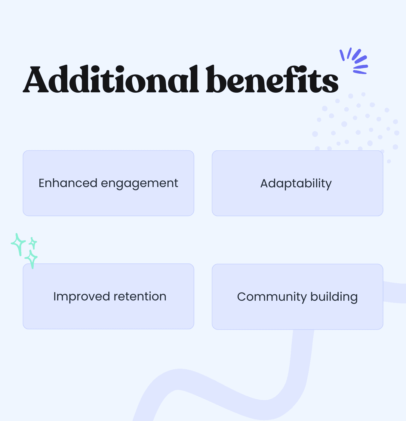 additional benefits