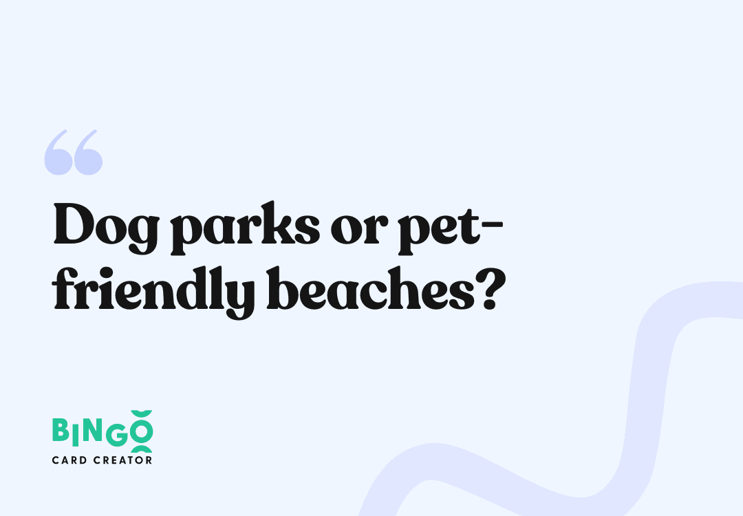 dog parks or pet-friendly beaches