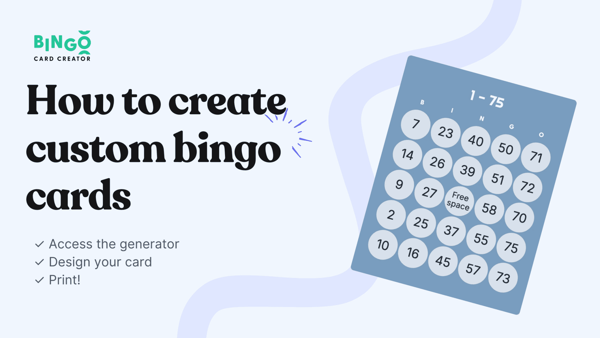 how to create custom bingo cards