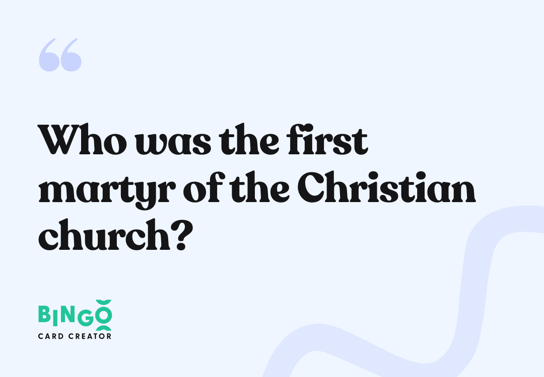 first martyr